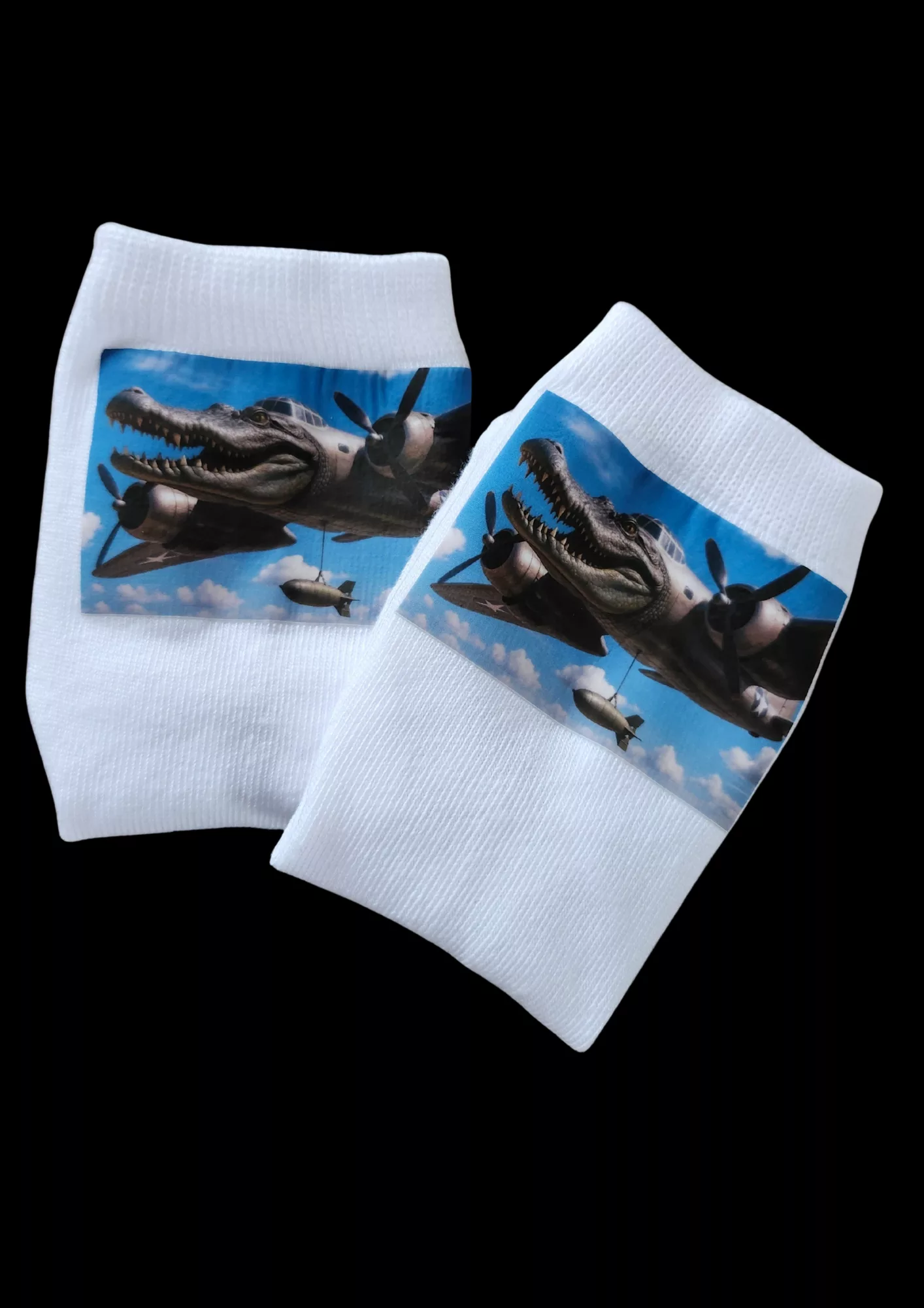 Bombardiro Crocodilo, Brain Rot t-shirt & matching socks age 7-8