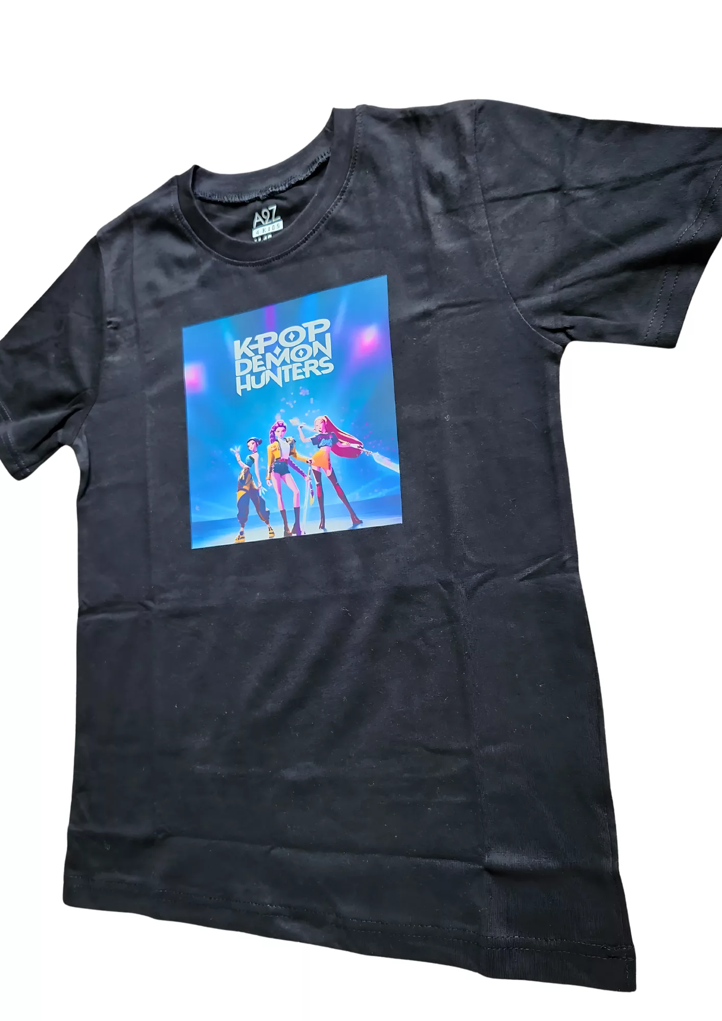 Kpop Demon Hunters black t-shirt age 11-12